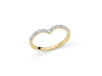 Anello Miluna Donna DIAMANTI 375 in Oro giallo Diamante LID3825BGX